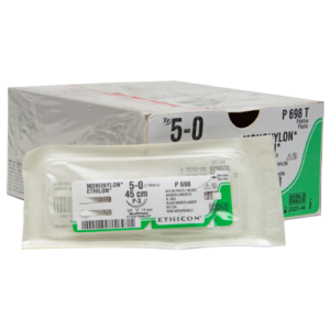 P698T Ethilon* 5-0 P-3 "Reverso Cortante" Plastica